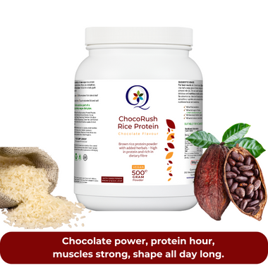 ChocoRush Rice Protein Food Supplements - QuantumWay