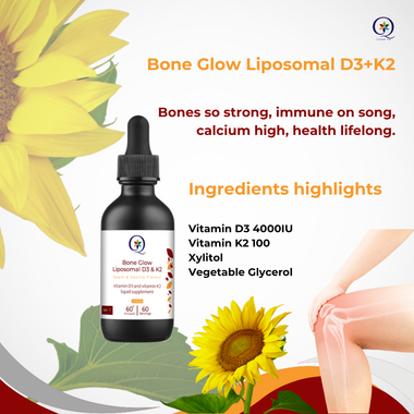 Bone Glow Liposomal D3+K2 Food Supplements