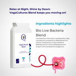 QW VegaCultures Blend | 30 High Strength Lactobacillus Probiotics with Lactobacillus Rhamnosus, Casei Acidophilus, Bifidobacterium Infantis, S Thermophilus | 4 Billion CFU per Serving | Vegan | UK - QuantumWay 