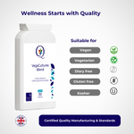 QW VegaCultures Blend | 30 High Strength Lactobacillus Probiotics with Lactobacillus Rhamnosus, Casei Acidophilus, Bifidobacterium Infantis, S Thermophilus | 4 Billion CFU per Serving | Vegan | UK - QuantumWay 