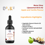 QW Vitamin D3 K2 Liquid 4000 IU | Liposomal Vitamin D Drops with K2 MK-7 100µg | High Strength Vitamin D 3 & K2 Liquid Supplement | Vegan | Made in The UK | - QuantumWay 