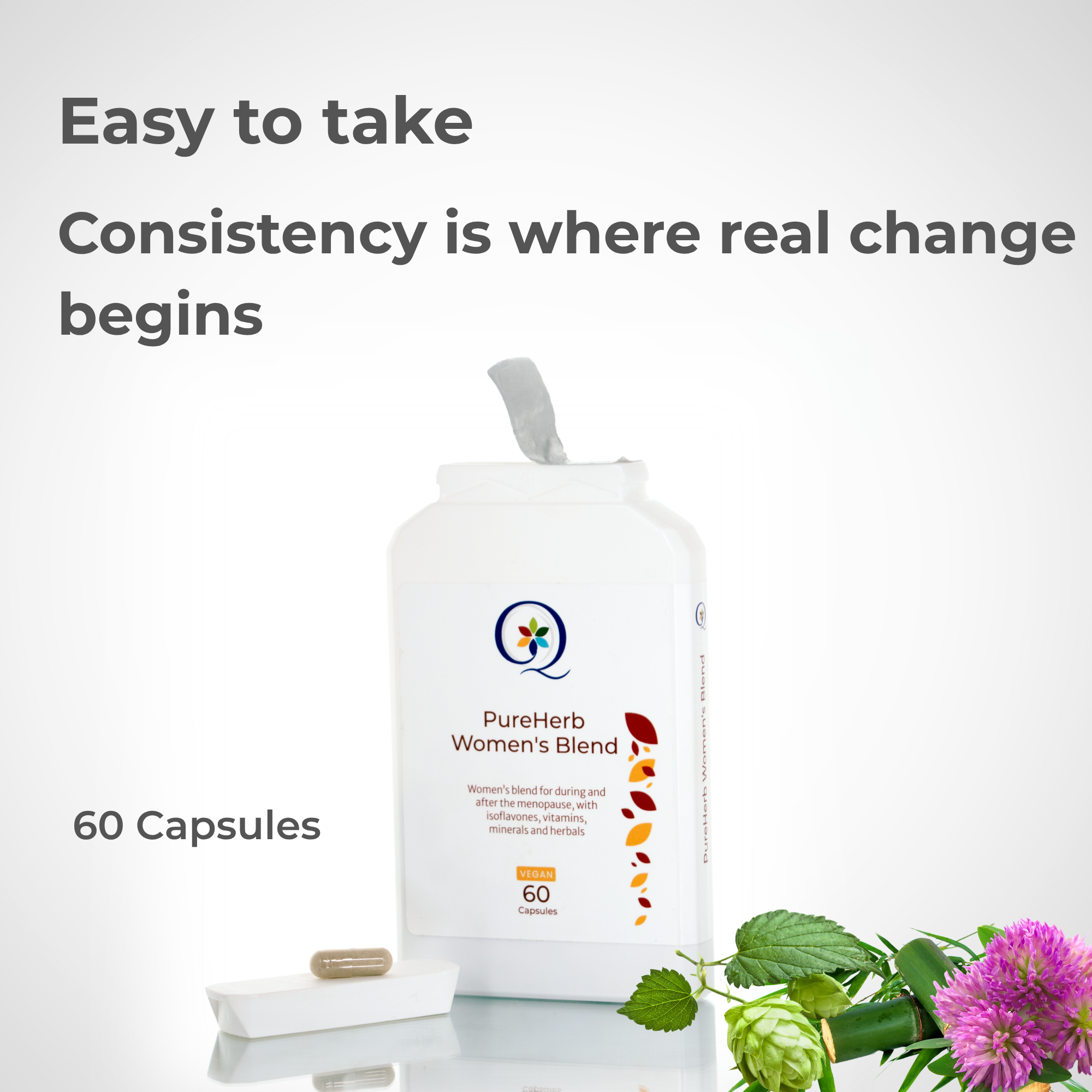 PureHerb Women's Blend | Hot Flashes | Before and after Menopause - QuantumWay 